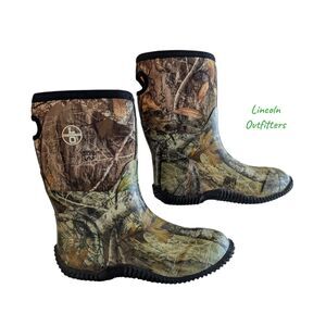 Lincoln Outfitters Champ Neo II Realtree Edge Camo Boots Youth Size 6